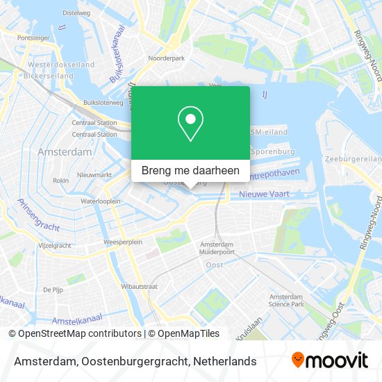 Amsterdam, Oostenburgergracht kaart