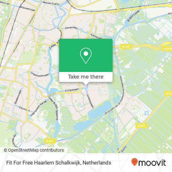 Fit For Free Haarlem Schalkwijk kaart