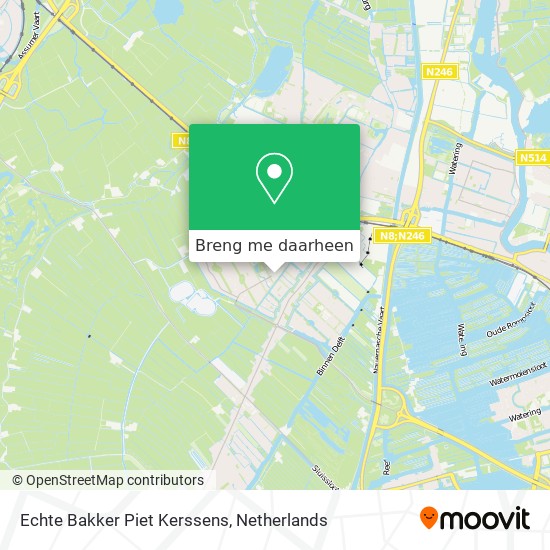 Echte Bakker Piet Kerssens kaart