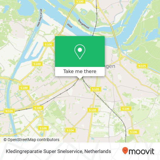 Kledingreparatie Super Snelservice kaart