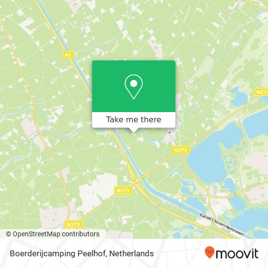 Boerderijcamping Peelhof kaart