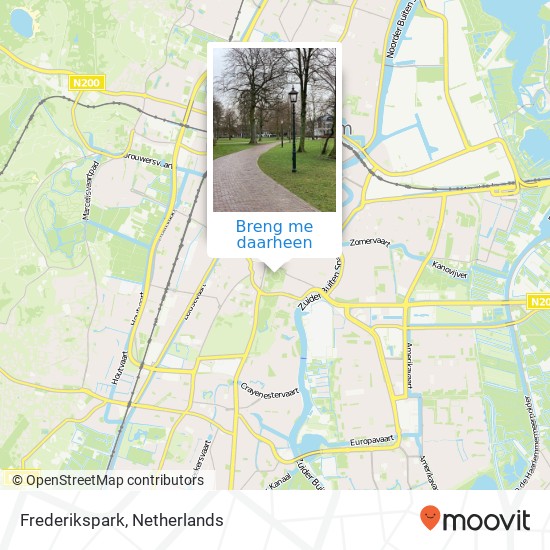 Frederikspark kaart