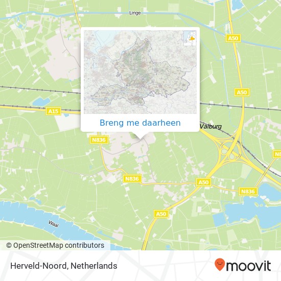 Herveld-Noord kaart