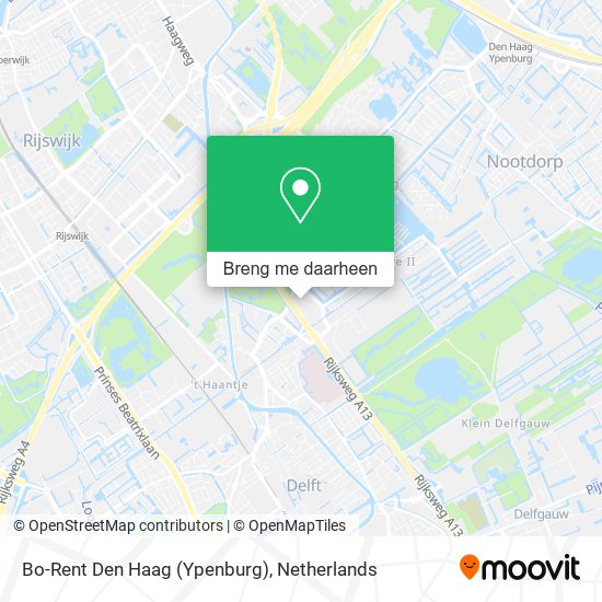 Bo-Rent Den Haag (Ypenburg) kaart