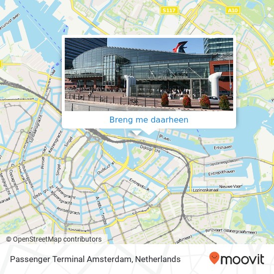 Passenger Terminal Amsterdam kaart