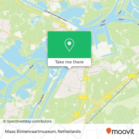 Maas Binnenvaartmuseum kaart