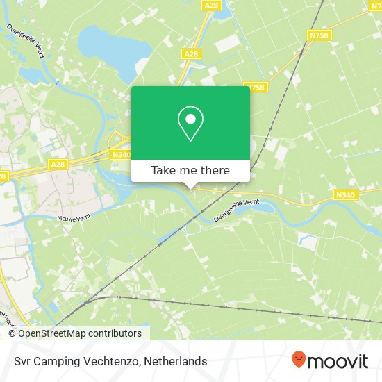 Svr Camping Vechtenzo kaart