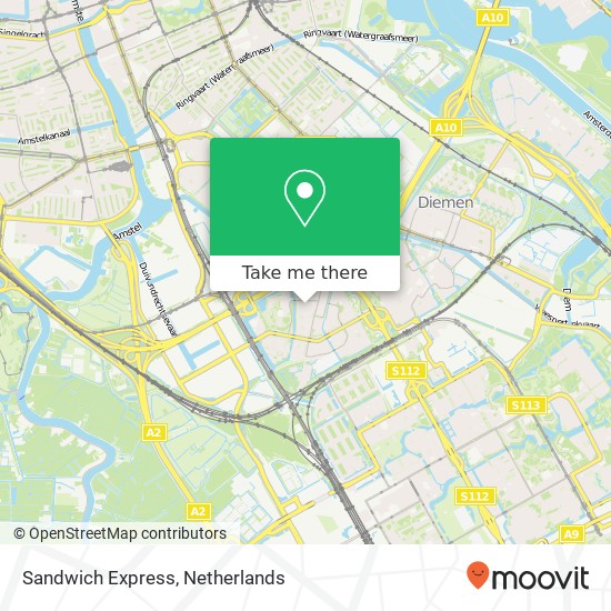 Sandwich Express kaart