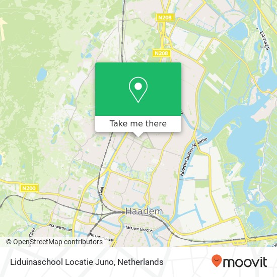 Liduinaschool Locatie Juno kaart