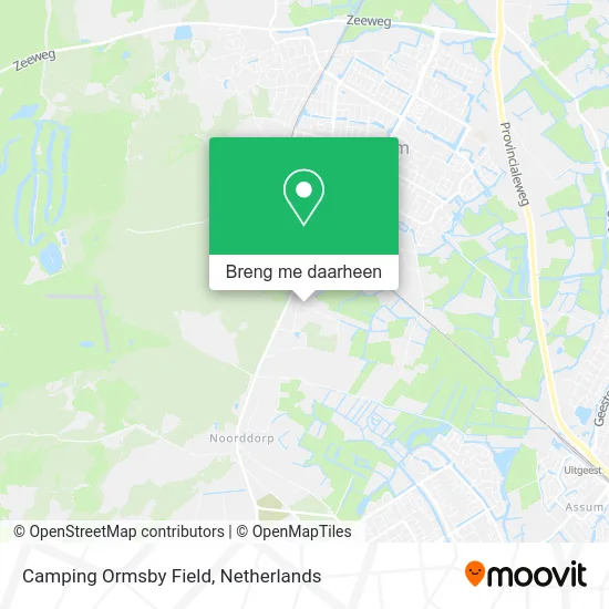 Camping Ormsby Field kaart