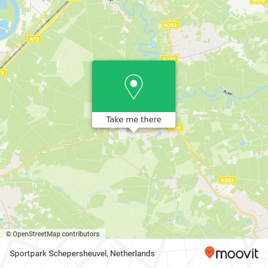Sportpark Schepersheuvel kaart
