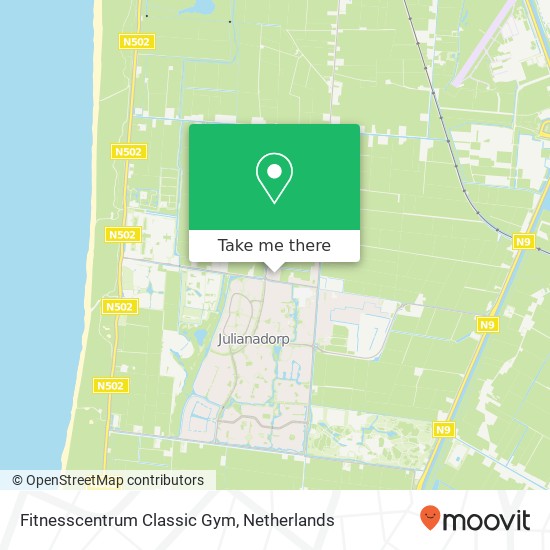 Fitnesscentrum Classic Gym kaart