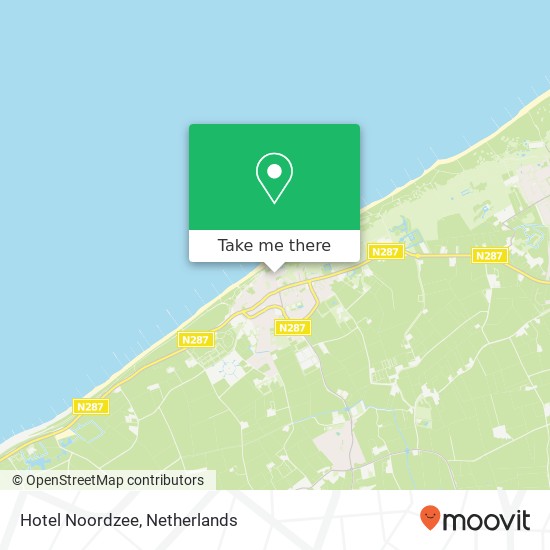 Hotel Noordzee kaart