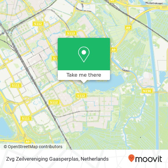 Zvg Zeilvereniging Gaasperplas kaart