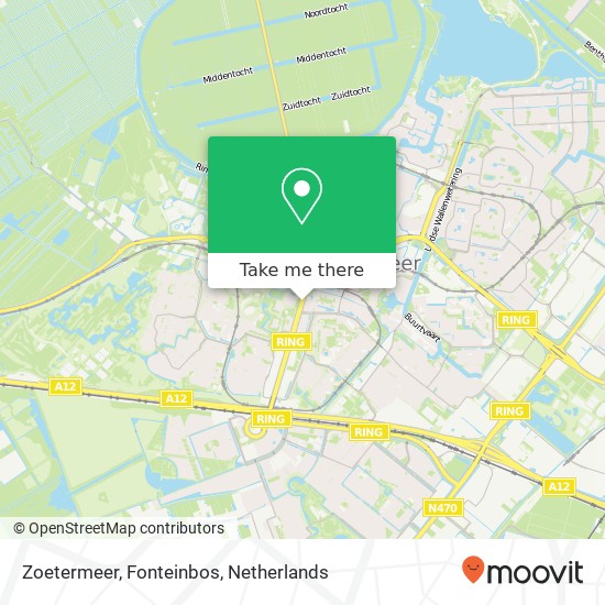 Zoetermeer, Fonteinbos kaart