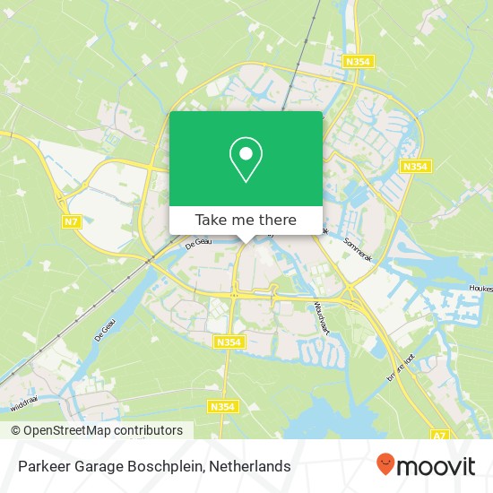 Parkeer Garage Boschplein kaart