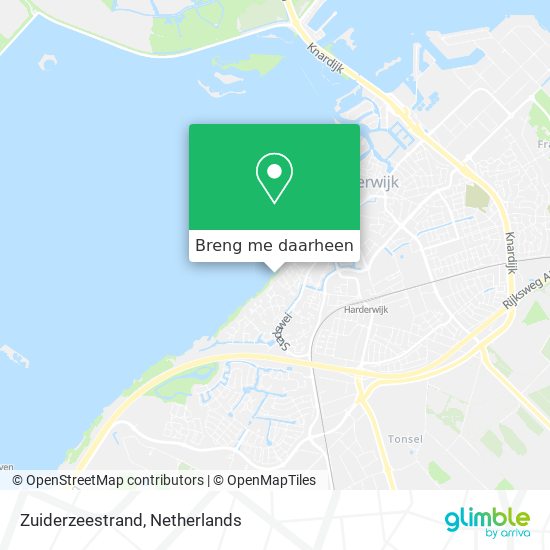 Zuiderzeestrand kaart