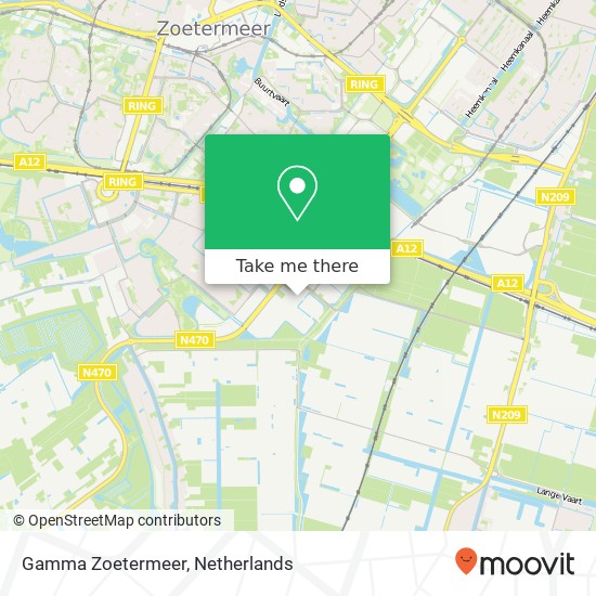 Gamma Zoetermeer kaart