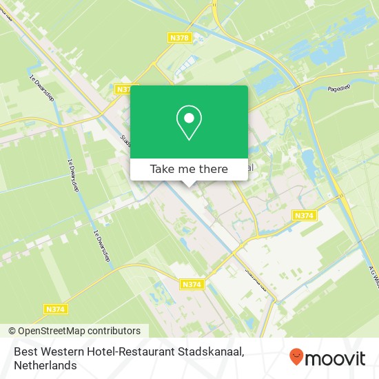 Best Western Hotel-Restaurant Stadskanaal kaart