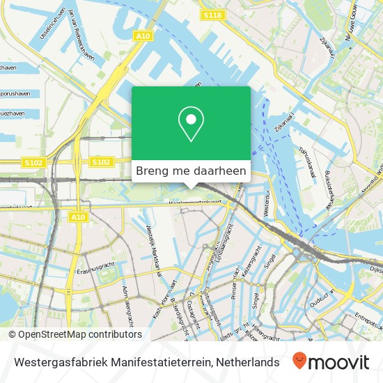Westergasfabriek Manifestatieterrein kaart