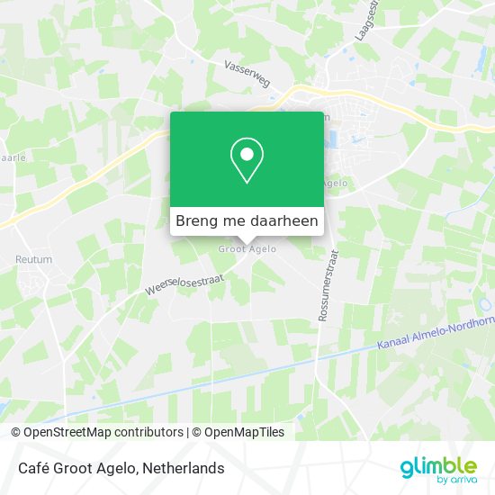 Café Groot Agelo kaart