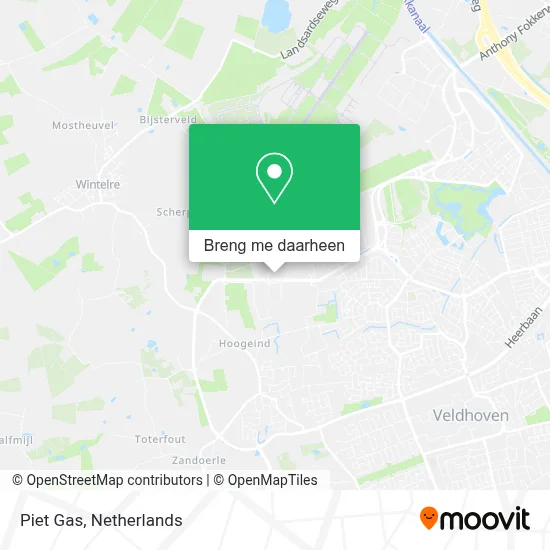 Piet Gas kaart