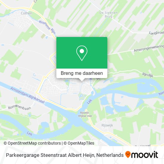 Parkeergarage Steenstraat Albert Heijn kaart