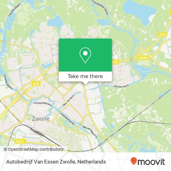 Autobedrijf Van Essen Zwolle kaart