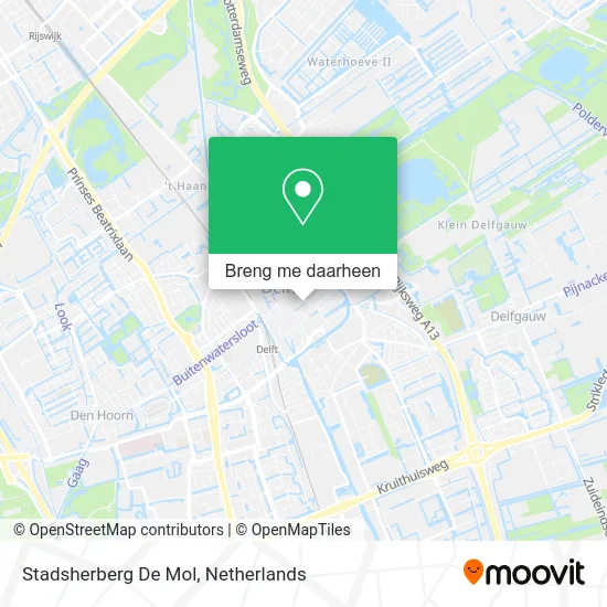 Stadsherberg De Mol kaart