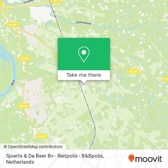 Sjoerts & De Beer Bv - Rietpolis - B&Bpolis kaart