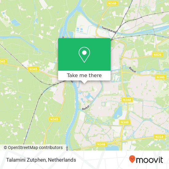 Talamini Zutphen kaart