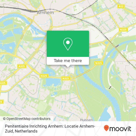 Penitentiaire Inrichting Arnhem: Locatie Arnhem-Zuid kaart