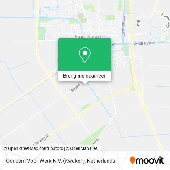 Concern Voor Werk N.V. kaart