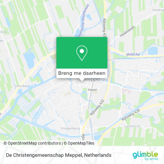 De Christengemeenschap Meppel kaart