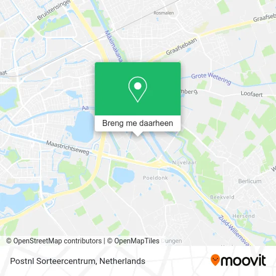 Postnl Sorteercentrum kaart