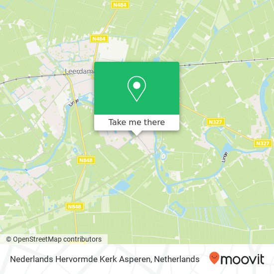 Nederlands Hervormde Kerk Asperen kaart