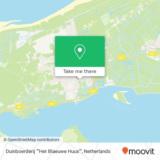 Duinboerderij ""Het Blaeuwe Huus"" kaart