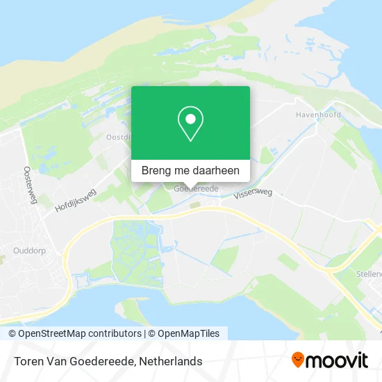 Toren Van Goedereede kaart