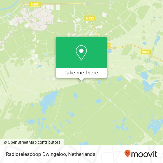 Radiotelescoop Dwingeloo kaart