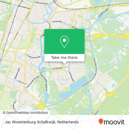 Jac Woestenburg Schalkwijk kaart