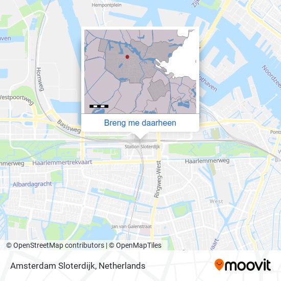 Amsterdam Sloterdijk kaart