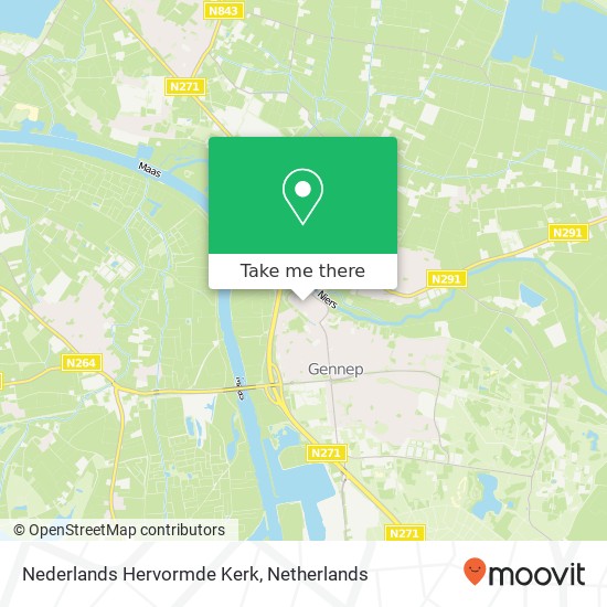 Nederlands Hervormde Kerk kaart