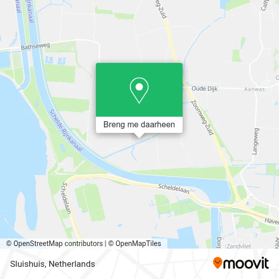 Sluishuis kaart