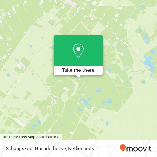 Schaapskooi Huenderhoeve kaart