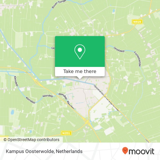 Kampus Oosterwolde kaart