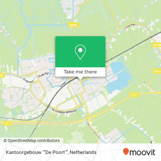 Kantoorgebouw ""De Poort"" kaart