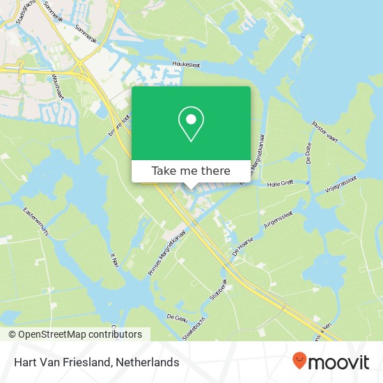 Hart Van Friesland kaart