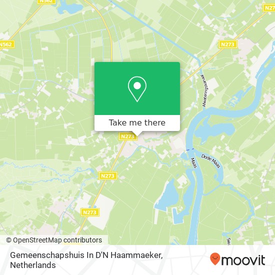 Gemeenschapshuis In D'N Haammaeker kaart