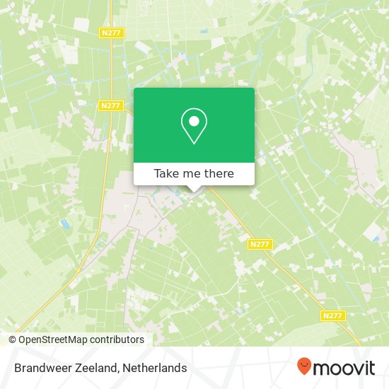 Brandweer Zeeland kaart