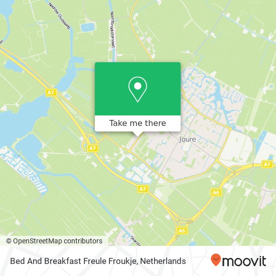 Bed And Breakfast Freule Froukje kaart